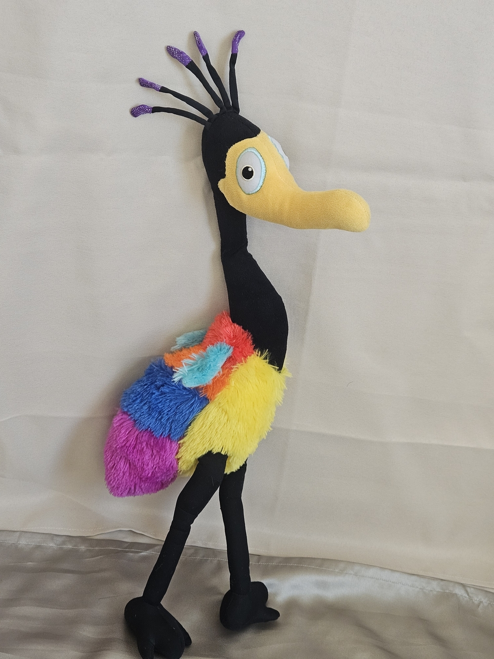 Rare Disney Pixar UP Kevin Colorful Bird Plush Toy Doll 22" ~SNAP Toys